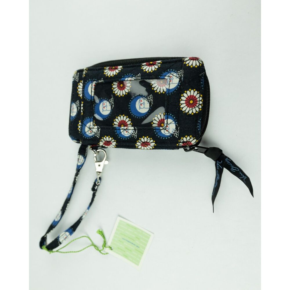 Vintage Vera Bradley Black and Blue "Night Owl" Wallet with Tags - Retired 2008